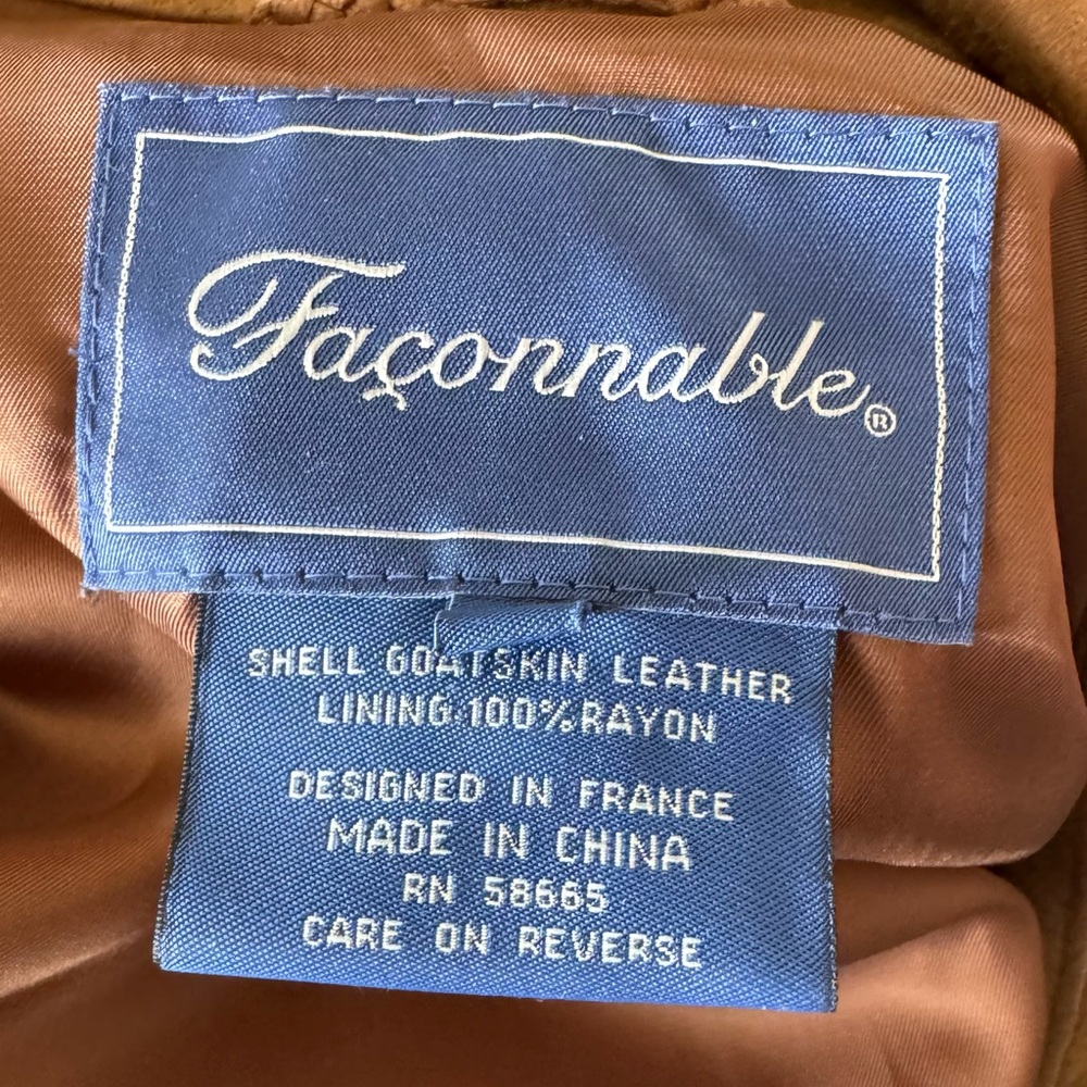 Faconnable Tan Suede Shirt Jacket - Picture 2 of 4
